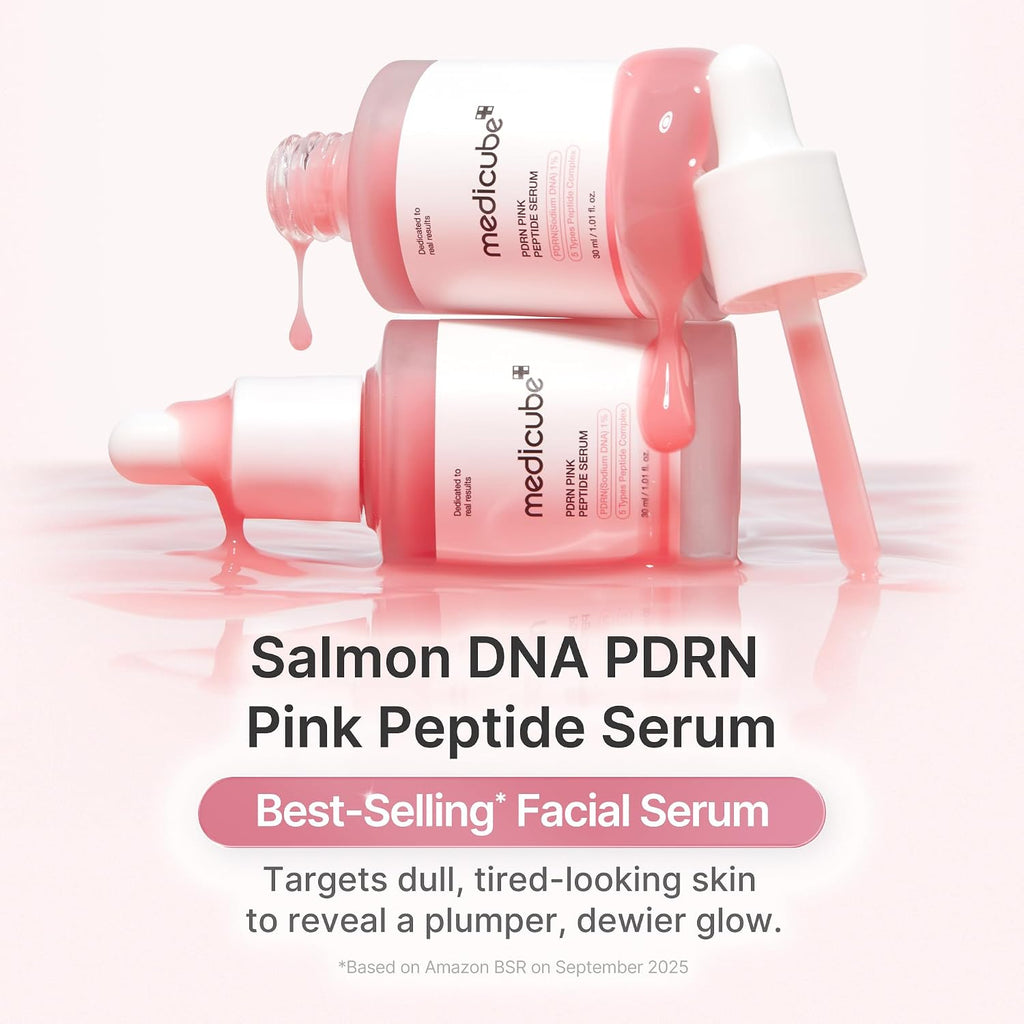 medicube PDRN Pink Peptide Serum with Salmon DNA  1.01 fl. Oz